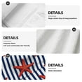 thumbnail image 7 of Wukai Starfish Navy Blue Stripe Print Kitchen Towels Quick Dry Washcloths, Coral Velvet Dishtowels Multipurpose Reusable Cloths, Soft Tea Absorbent Cleaning Cloths, 7 of 7