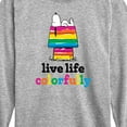 thumbnail image 3 of Peanuts - Live Life Colorfully - Toddler & Youth Long Sleeve Graphic T-Shirt, 3 of 6
