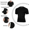 thumbnail image 3 of POP CLOSETS Compression Shirts for Men Slimming Shirt Body Shaper T-Shirt to Hide Gynecomastia Moobs Base Layer Tank Tops, 3 of 7