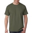 thumbnail image 4 of Hanes 5250 Adult Tagless Tee Fatigue Green - Large, 4 of 7