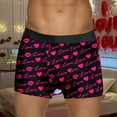 thumbnail image 2 of SJLDQY Valentines Men's Underwear Boxer Briefs Valentine's Day Sexy Rose Graphic Boxer Briefs for Men Soft Breathable Boxer Shorts for Men, 2 of 5