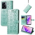 thumbnail image 1 of Funda Cartera FOXDOCK para OPPO A77 , Flip PU con Relieve de Gatos y Perros, Tarjetero y Soporte, 1 of 6