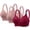 Red, variant on Diufon 3PCS Bras for Women Full Coverage Adjustment Strap Bras No Underwire Solid Color Push up Bras