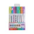 thumbnail image 2 of Clearance under 5 Back to College Color Double Line Pen Colorful Highlighter Multifunctional Pen 4ml, 2 of 5