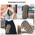 thumbnail image 6 of KLL Dachshund Dog Woof Print Eyeglass Case for Men & Women's Classy Travel Eyewear Holder Case Zipper Eyeglasses Case With Hook, 6 of 6