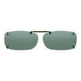 thumbnail image 3 of Solar Shield Dioptics Unisex Rectangle Fashion Sunglasses, Gunmetal , 50 Rec A, 3 of 7