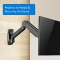 thumbnail image 6 of Gabor Single Monitor Wall-Mount Arm, Computer Wall Mount Monitor Arm Fits 1 Screen of 17-32 Inch Displays, Gas Spring Monitor Arm with Tilt, Swivel, Rotation, Single Monitor Mount Holds up to 19.8lbs, 6 of 10