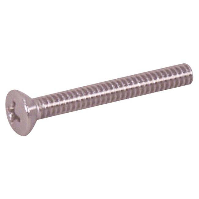 100-Pack #10-32 X 1" Phillips Oval Head Machine Screws – 18-8 Stainless Steel