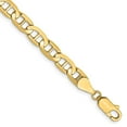 thumbnail image 6 of 14K Yellow Gold 5.25mm Concave Anchor Chain Anklet 9 Inch, 6 of 6