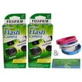 thumbnail image 1 of Fujifilm QuickSnap 7033661 Disposable Camera (2 Pack) Plus a Bonus Wrist Band and a Cleaning Cloth, 1 of 10