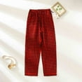 thumbnail image 2 of TMOYZQ Women's Plaid Pajama Pants Soft Cotton Lounge Pants Drawstring Comfy Loose Stretchy Sleep PJ Bottoms Sleepwear with Pockets, 2 of 3