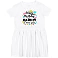 thumbnail image 3 of Inktastic Happy Birthday, Daddy I Love You Girls Toddler Dress, 3 of 5