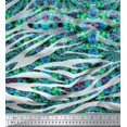thumbnail image 3 of Soimoi Velvet Fabric Geometric Check,Lily & Panel Printed Fabric 1 Yard 58 Inch Wide, 3 of 3