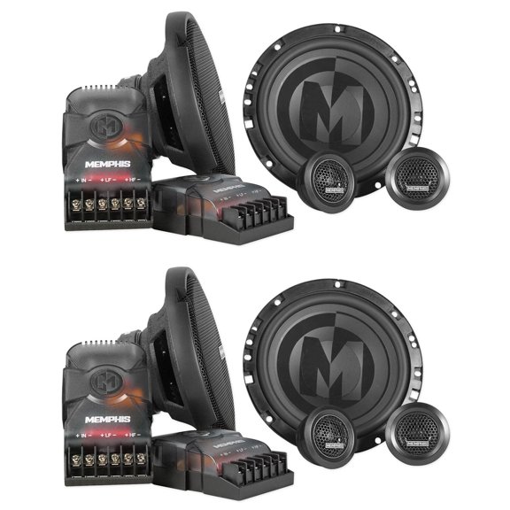 (2) Pairs Memphis Audio PRX60C 6.5" 100 Watt Component Car Speakers w/Crossovers