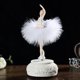 thumbnail image 4 of Ballerina Music Box Dancing Girl Swan Lake Carousel with Feather for Birthday Gift, 4 of 5