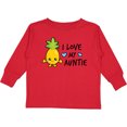 thumbnail image 3 of Inktastic I Love My Auntie with Pineapple Boys Long Sleeve Toddler T-Shirt, 3 of 5