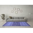 thumbnail image 3 of Ahgly Company Indoor Square Abstract Blue Modern Area Rugs, 3' Square, 3 of 4