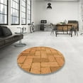 thumbnail image 4 of Ahgly Company Machine Washable Indoor Rectangle Transitional Yellow Area Rugs, 4' x 6', 4 of 7