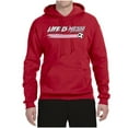 thumbnail image 2 of Wild Bobby Life Is Miami Soccer GOAT Sports Unisex Hoodie Sweatshirt, Red, Medium, 2 of 5