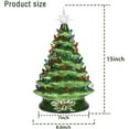 thumbnail image 4 of SUGIFT 15'' Pre-lit Hand-Painted Ceramic Tabletop Christmas Tree Green, 4 of 7