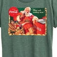 thumbnail image 3 of Coca-Cola - Vintage Santa With Coca Cola Ice Cooler - Women's Short Sleeve Graphic T-Shirt, 3 of 6