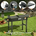 thumbnail image 2 of SKOK Portable Adjustable Grill Table 31 x 17 Folding Outdoor Sturdy for 17/22/32 Inch Griddle, 2 of 7