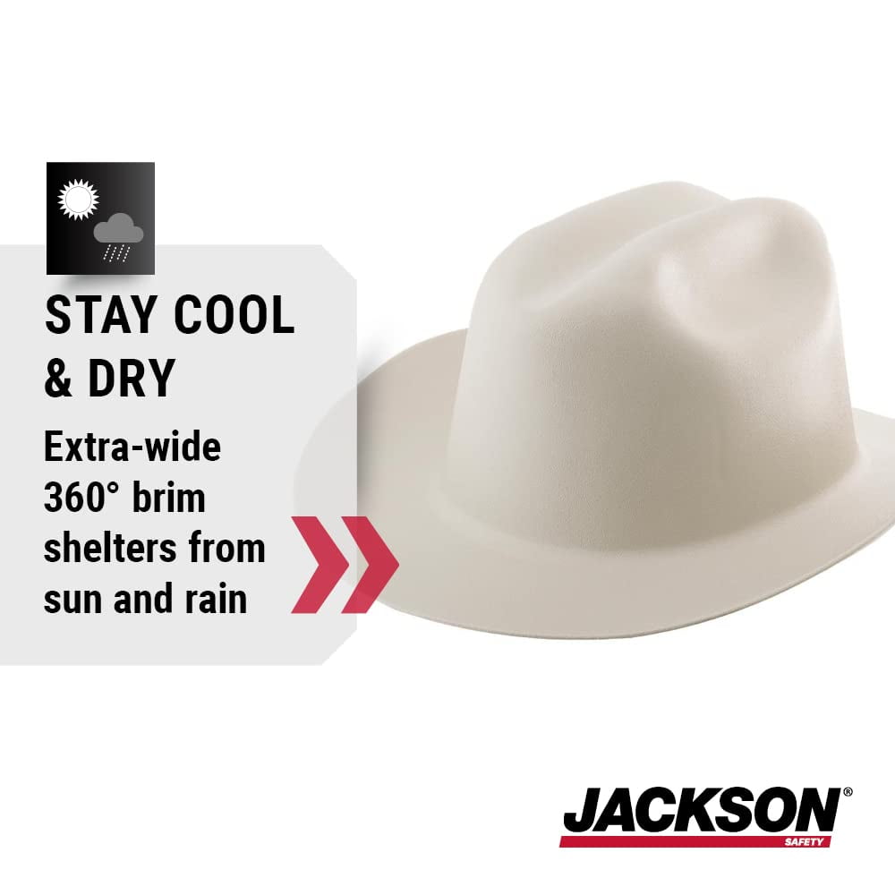 Jackson Safety Western Outlaw Hard Hat (19500), Wide 360-Degree