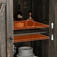 thumbnail image 3 of Buffet Cabinet, Farmhouse Storage Cabinet with Doors and Shelves, Accent Cabinet Sideboard, Console Cabinet with Storage Entryway Cabinet for Living Room, Dining Room, Hallway - Dark Oak, 3 of 8