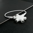 thumbnail image 2 of 1 to 5 Headphone Splitter 5-Way Snowflake Shape Audio Splitter 3.5mm Jack Plug (White), 2 of 7