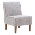 thumbnail image 1 of Linon Lily Upholstered Wood Slipper Chair in Stone Gray, 1 of 12