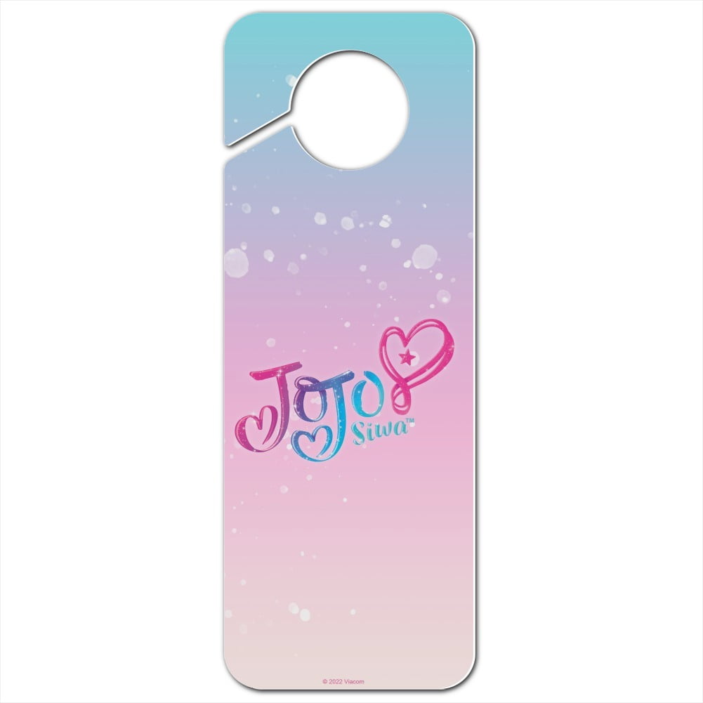 Jojo Siwa Logo Plastic Door Knob Hanger Sign - Walmart.com