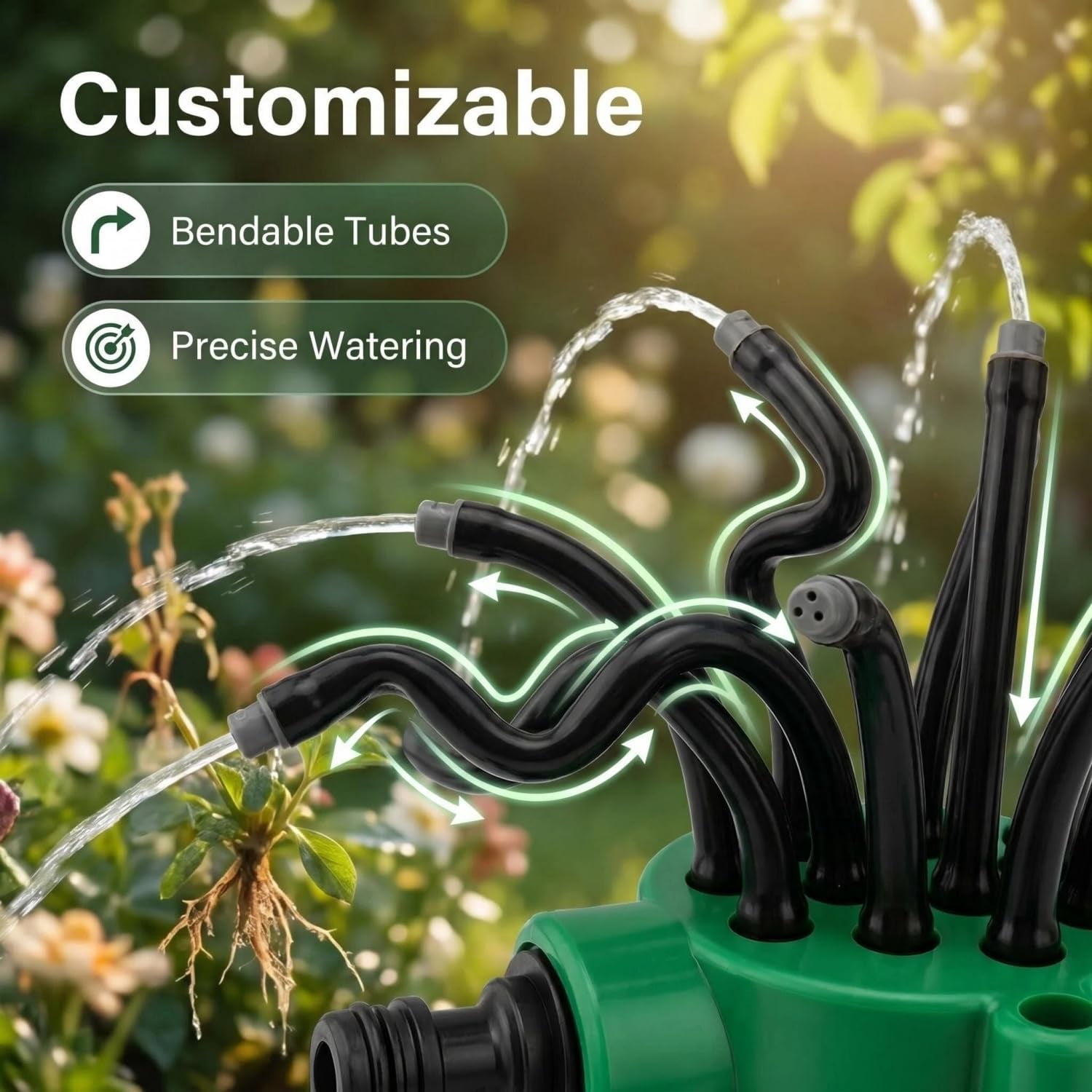 Adjustable Oscillating Sprinkler Wide Coverage,Multi Directional Lawn Sprinkler for Yard