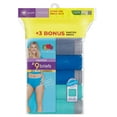 thumbnail image 2 of Fruit of the Loom Women's Cotton Brief Underwear, 6+3 Bonus Pack, 2 of 10