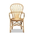 thumbnail image 3 of Baxton Studio Sheraton Fauteuil en Rotin Naturel Fini, 3 of 10