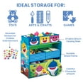 thumbnail image 5 of Baby Shark 6 Bin Design and Store Toy Organizer by Delta Children, Greenguard Gold Certified, 5 of 12