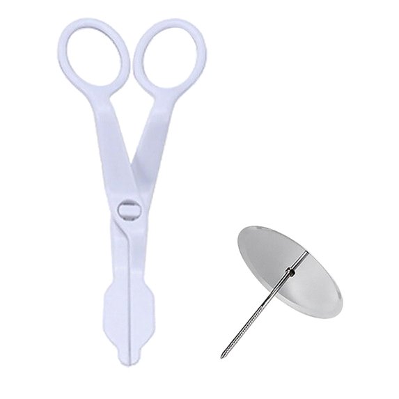 Justhard Piping Flower Scissors Set Cake Icing Flower Detachable ...