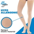 thumbnail image 6 of Opaque Compression Thigh High for Men and Women 20-30mmHg - Beige, XL, 6 of 11