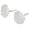thumbnail image 3 of Hillman Large Round White Leatheroid Upholstery Nail - Brass-Plated - 25 Count, 3 of 4