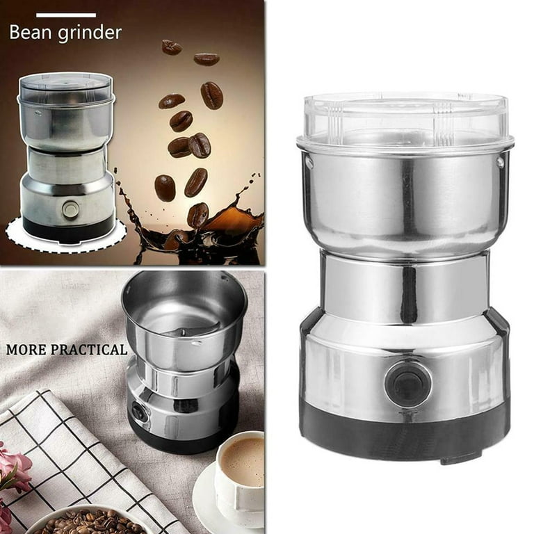 Electric Spices Nuts Coffee Bean Mills Cutter Grinder with Stainless Steel for Home Kitchen