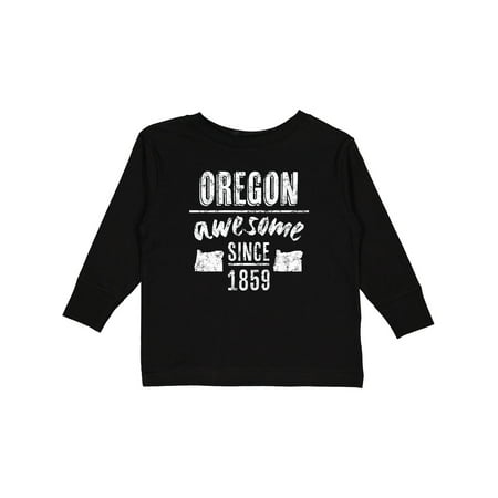 

Inktastic Oregon Awesome Since 1859 Gift Toddler Boy or Toddler Girl Long Sleeve T-Shirt