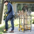 thumbnail image 5 of Ultrawall Garden Tool Organizer, Yard Tool Storage Rack for Garage Organization with Lockable Wheels, Garden Tool Stand for Rake, Brooms, Indoor & Outdoor Use, 5 of 5