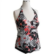 Maternity 2-Piece Flower Halter Tankini