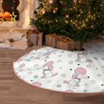 thumbnail image 5 of Rateoe Cute Poodle Dog Pattern Christmas Tree Skirt with Ties , Christmas Tree Decorations, Farmhouse Christmas Decor Xmas Holiday Decorations-48", 5 of 6