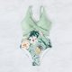 thumbnail image 4 of Traje de baño de una pieza para mujer, conjuntos de bikini para mujer, traje de baño de una pieza con encaje y estampado calado para mujer, 4 of 5
