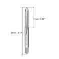 thumbnail image 2 of Unique Bargains Machine Tap 10-24 UNC Thread Pitch 2B Class 3 Flute High Speed Steel 3pcs, 2 of 5