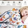 thumbnail image 3 of ARISTURING Butterfly Blanket Soft Lightweight Flannel Cartoon Throw Blankets Bedding for Bed Sofa Couch Chair Travel, 3 of 6