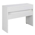 thumbnail image 6 of UrbanPro Modern Console/Sliding Desk with Drawer and Riser in White Wood Finish, 6 of 10