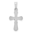 thumbnail image 5 of Auriga Fine Jewelry 14K White Gold Polished INRI Rounded Crucifix Cross Pendant for Women (L-23mm, W-11mm), 5 of 6