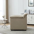 thumbnail image 3 of HOQBN 38" Oversized Accent Chair,Chenille Upholstered Living Room Chairs,Modern Arm Chair for Living Room, Bedroom,Wheat, 3 of 8