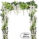 thumbnail image 2 of Piezas de 6,6 pies/pieza, corona de glicina de filigrana Artificial, flor de glicina Artificial, decoración Floral para jardín y boda, 2 of 7